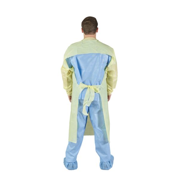 HALYARD* Over-the-Head Poly-Coated Fluid Resistant Gown