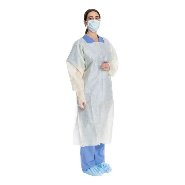 HALYARD* Light Weight Tri-Layer Over-the-Head Isolation Gown