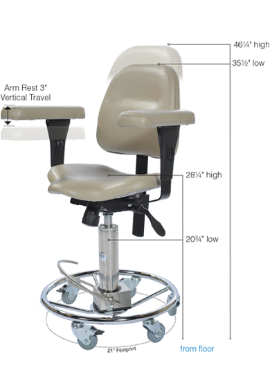 P-7000 Hydraulic  Surgeon  Chair