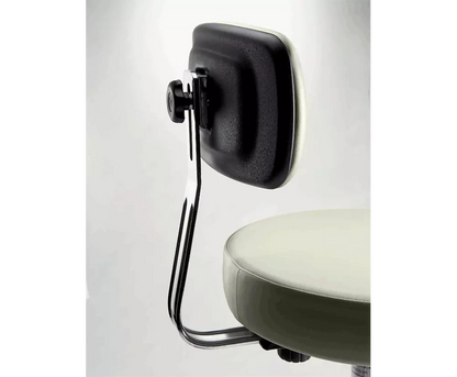 Ritter 271 Adjustable Stool with Back - Soft Rubber Casters