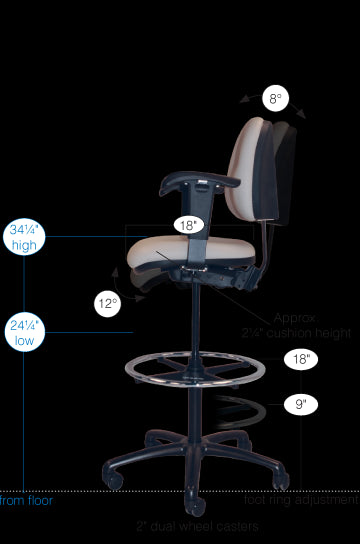 T-583 Anesthesia Ergo Task Chair