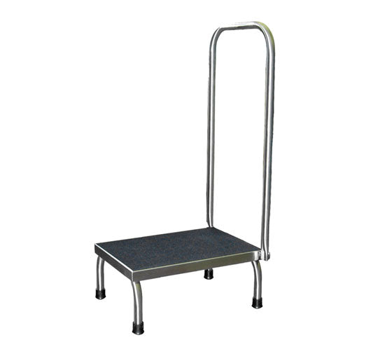 Stainless Steel Foot Stool with Handrail